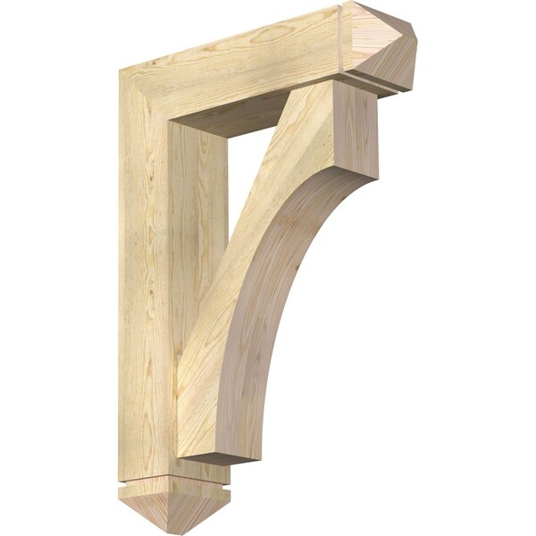 Ekena Millwork Westlake Arts and Crafts Rough Sawn Bracket w/ Offset Brace, Douglas Fir, 8"W x 30"D x 42"H BKT0806X30X42WTL03RDF - main